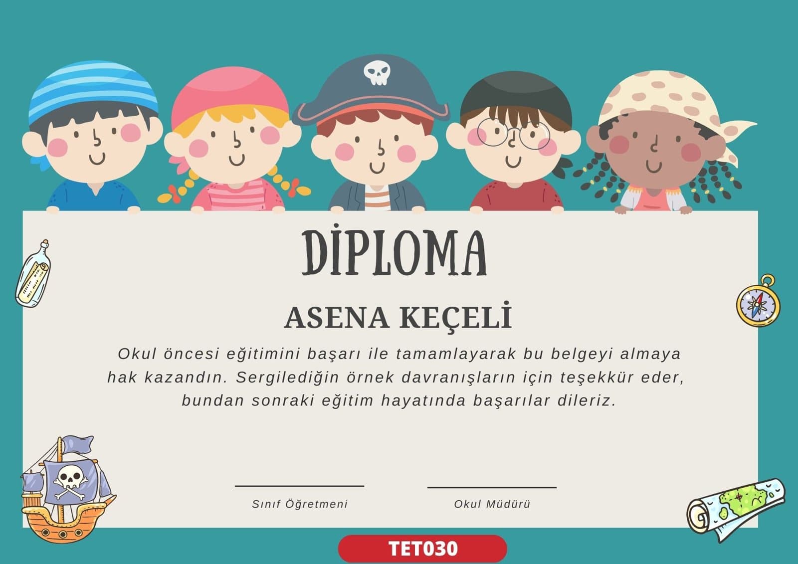 TET030 Macera mezuniyet sertifikası